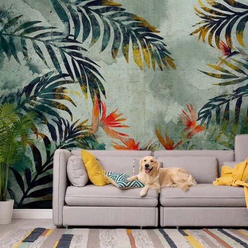  Samoljepljiva foto tapeta - Jungle Flowers 441x315 Slike