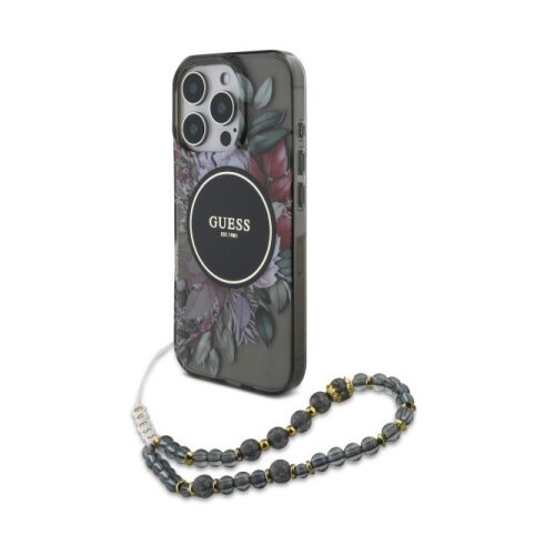 Licensed Guess GUESS MAGSAFE maska za iPhone 16 Pro Max PEARL STRAP BLACK Cene