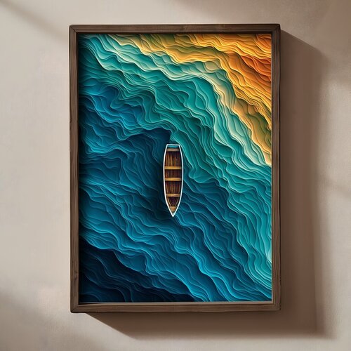 Wallity Zidna slika TUN077-L, 35x47x2cm Cene