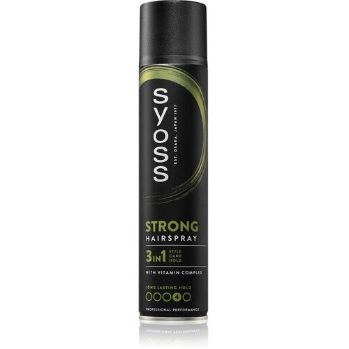 Syoss Strong Hold Hairspray ekstra utrjevalni lak za lase 3v1 300 ml Slike