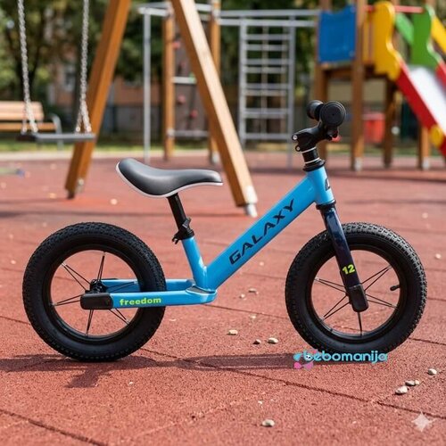 Balance Bike sa Gumama na naduvavanje 12" GALAXY FREEDOM sv.plava/plava - 540112 Cene