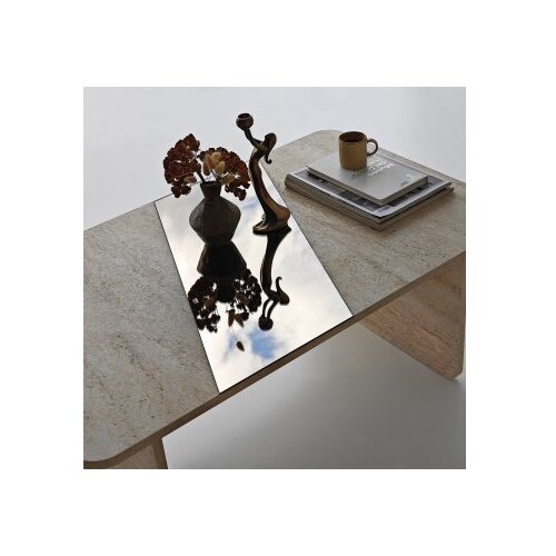 Hanah home Klub stolić, 120x38cm, bronza Slike