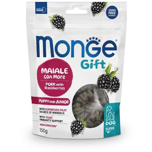 Monge poslastica za štence gift, super m, svinjetina sa borovnicom, 150gr Cene