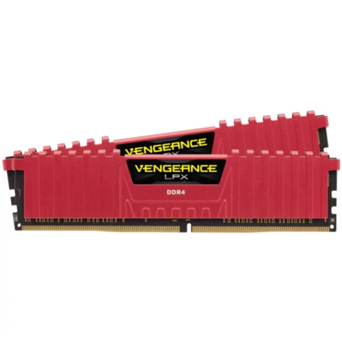 Corsair Vengeance LPX Red 16GB DDR4 3200MHz (2x8GB) CL16 1.35V spomin (CMK16GX4M2B3200C16R)