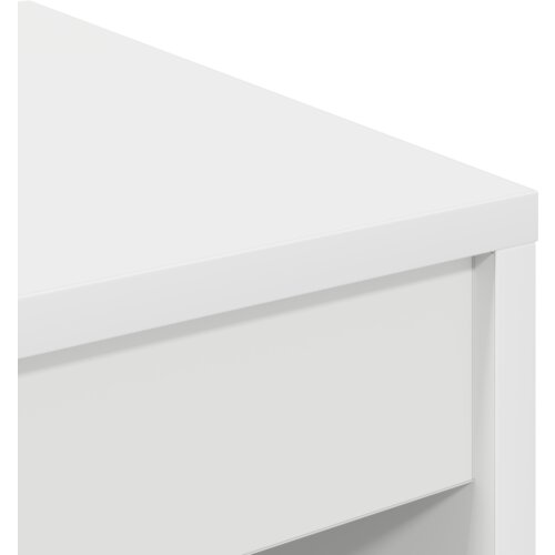 VidaXL Minimalistički pisaći stol Bijela Iverica 60 x 40 x 76 cm Slike