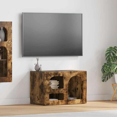 TV omarica Dimljeni oreh 60 x 35 x 40 cm Konstruiran les, (5000112883) Cene