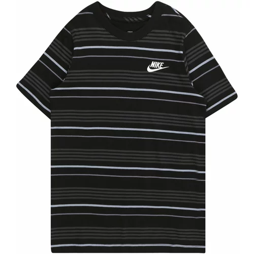 Nike Sportswear Majica tamo siva / crna / prljavo bijela