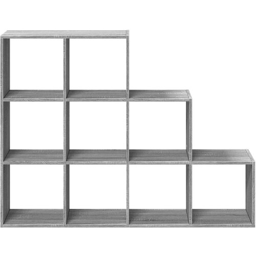 VidaXL Pregrada/regal za knjige 3razina sonoma 137,5x29x103,5cm drveni Slike