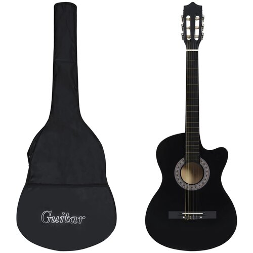 VidaXL 12-dijelni set klasične gitare Western sa 6 žica crni 38 &amp;quot; Slike