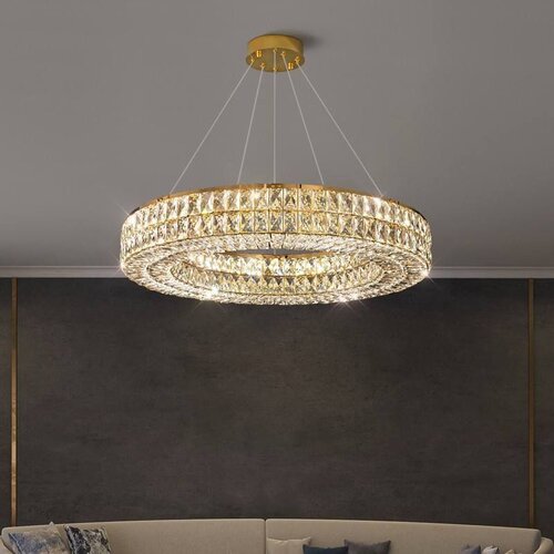 Toolight Viseća LED lampa APP1568-CP Gold 60cm Slike
