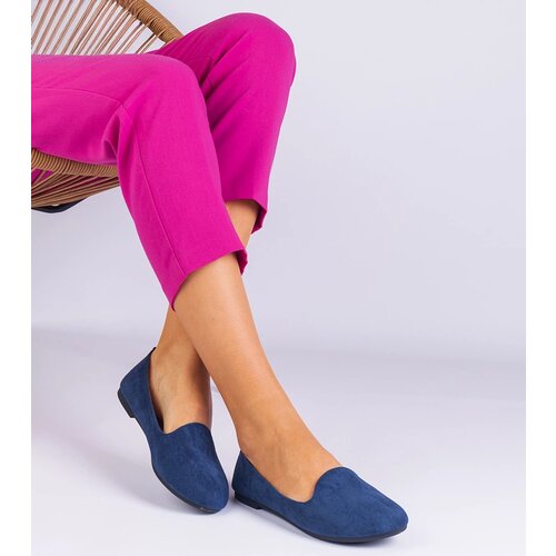 Gemre Navy classic eco-suede ballet flats Valensia Cijene