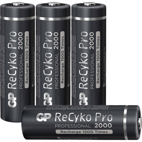GP Batteries GPRCP200AA950C4 mignon (AA)-akumulator NiMH 2000 mAh 1.2 V 4 kos, (20439172) Slike