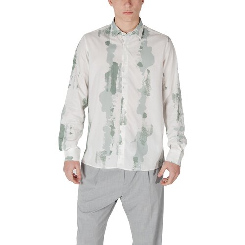 Antony Morato Srajce z dolgimi rokavi MMSL00614-FA430644 Zelena Cene