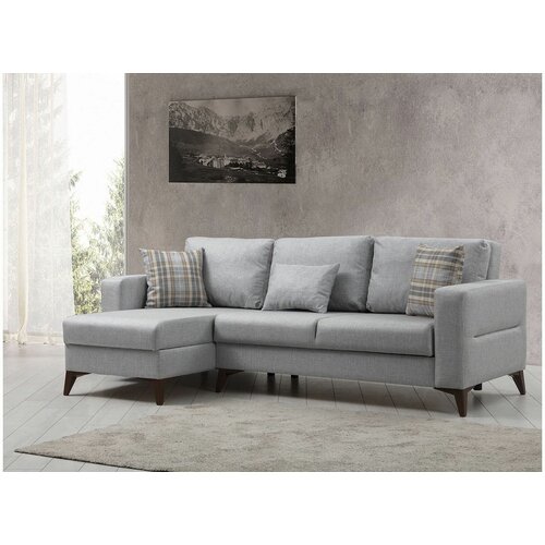 Atelier Del Sofa kristal 2 - light grey light grey corner sofa-bed Slike