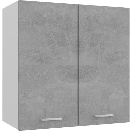 vidaXL Viseča omarica betonsko siva 60x31x60 cm iverna plošča, (20622782)
