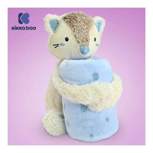 Kikka Boo bebi ćebence sa plišanom igračkom 70x100 Little Fox ( KKB50114 ) Slike
