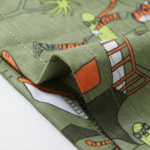  Dječja pidžama s kratkim rukavima svijetla kaki boja 104 Slike