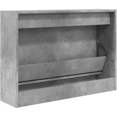  Ormarić za cipele boja betona 80x21x57 cm konstruirano drvo Slike
