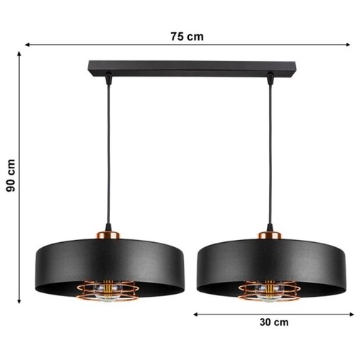  Luster na sajli VEST 2xE27/60W/230V Slike