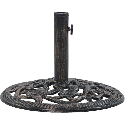 VidaXL Stalak za suncobran brončani 12 kg 48 cm od lijevanog željeza Slike