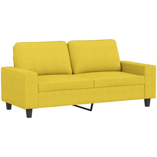 Maison Chic Dvosed kavč - Sofa - Kanape svetlo rumen 140 cm blago, (21727374) Cene