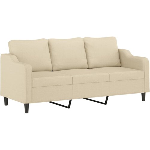 vidaXL Trosjed od tkanine krem 180 cm Cijene