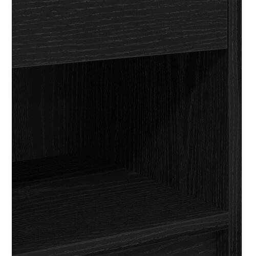  Noćni ormarić s ladicom crni 39x28x41 cm Slike
