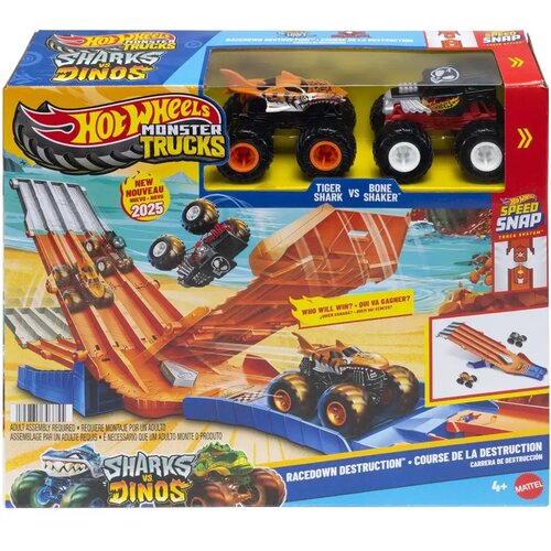 Mattel Hot Wheels Monster Trucks: Staza za utrke s 2 mala automobila - Cijene