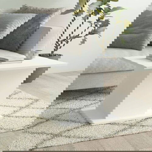 VidaXL stolić za kavu bijeli 55,5 x 55,5 x 40 cm od iverice Slike