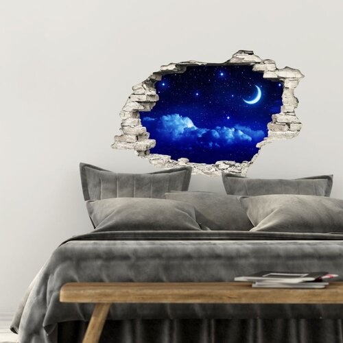 Ambiance Nalepka Romantic Moons, 60 x 90 cm Cene