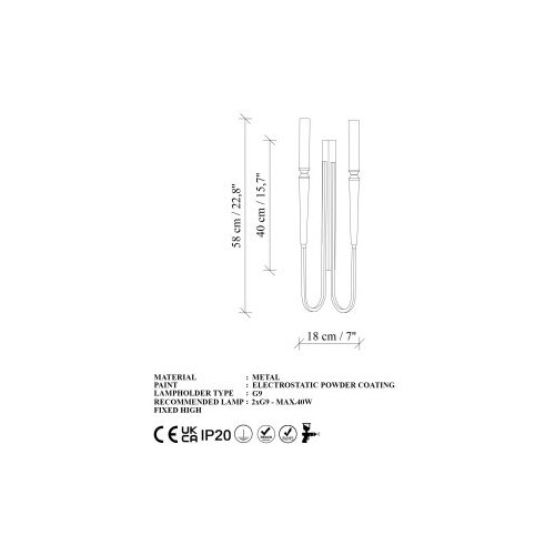 Opviq vall lamp zidna crna lampa Lumı 15151 Slike