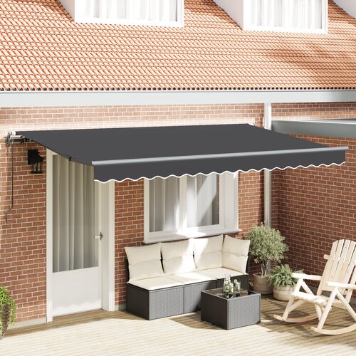 vidaXL Retraktilna tenda Antracit 400x200 cm 400 x 200 cm 4 x 2 m Cene