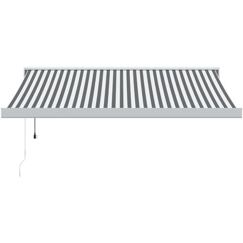 vidaXL Tenda na uvlačenje antracit i bijela 3x2,5 m tkanina i aluminij Cijene