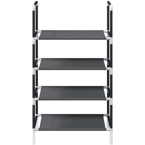 vidaXL Stalak za cipele 4 razine crni 44x28x77 cm netkana tkanina Cijene