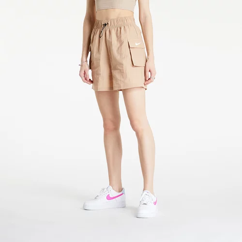 Nike Sportswear Essential Women's Woven High-Rise Shorts Hemp/ White