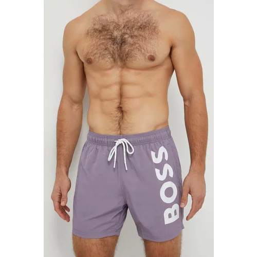 Boss Kopalne kratke hlače vijolična barva