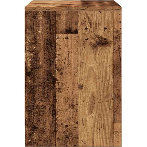  Noćni ormarići 2 kom s ladicama staro drvo 40x34x50 cm Slike