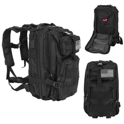  Vojni taktički ruksak za preživljavanje 26L crni
