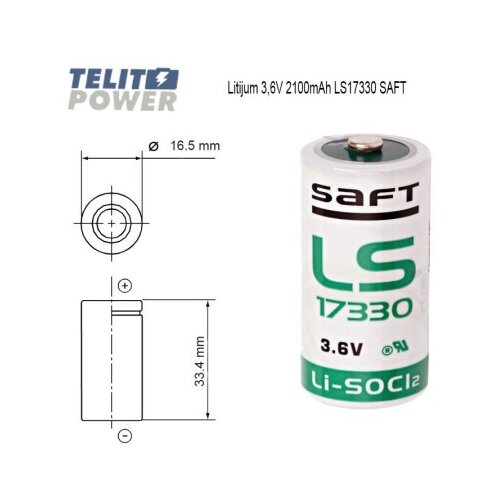 SAFT LS17330 Litijum primarni 2/3 A 3.6V 2100mAh ( 4225 ) Cene