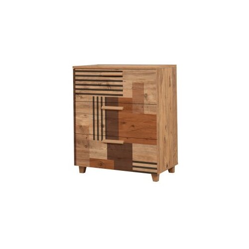Hanah home Commode Leva Gravis Colorblock 80x95x43cm Bež Cene