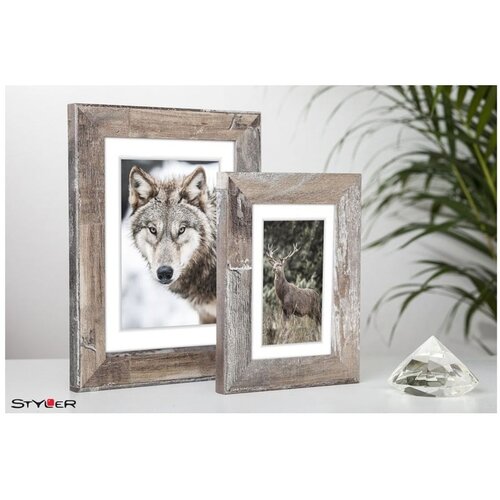 Styler Rjav foto okvir Bergen Shabby, 46 x 56 cm Cene