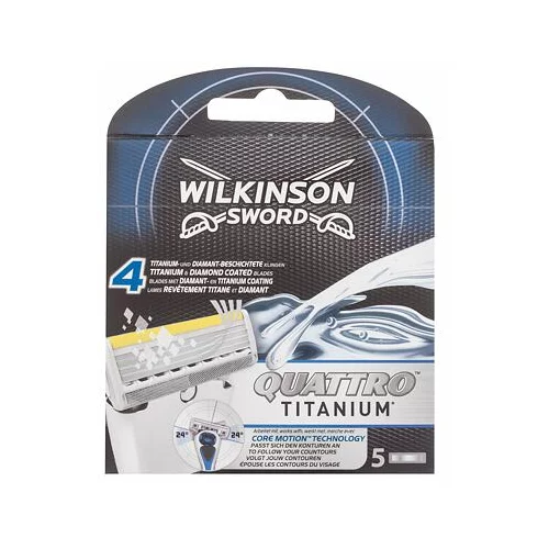 Wilkinson Sword Quattro Titanium nadomestne britvice 5 ks za moške