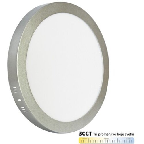 Mitea Lighting nadgradni okrugli led panel 24W 3000~6500K M24NO-SIL-CCT Cene