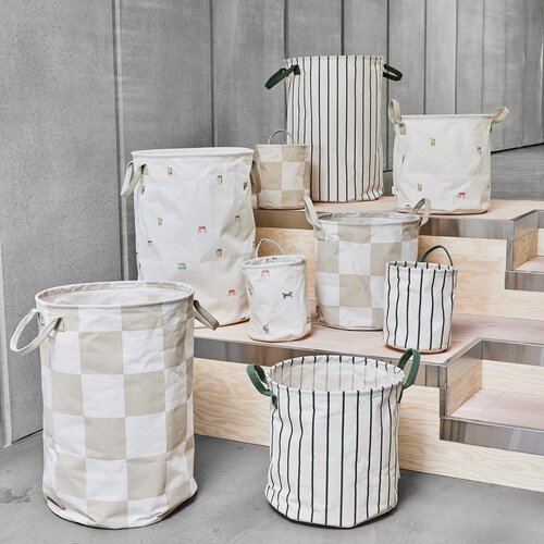OYOY Mini Krem tekstilne dječje kutije za pohranu u setu 2 kom &amp;oslash; 32x32 cm Moira &amp;ndash; Slike