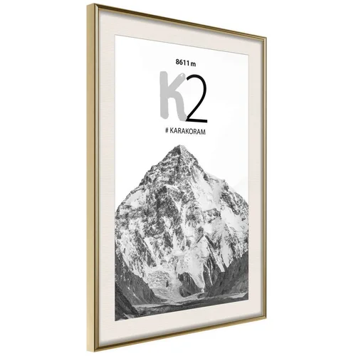  Poster - Peaks of the World: K2 20x30