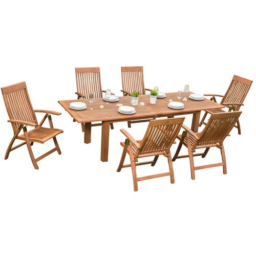 Gardenson Vrtna Garnitura Comodo, 7 Delni Set, Masivno Cene