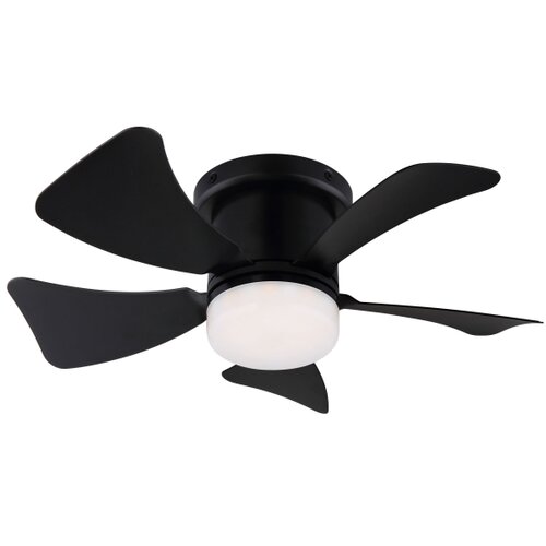  ZEVENTI - LED prigu&amp;scaron;iva plafonski ventilator MUNDAKA LED/10W/230V crna + daljinski upravljač Slike