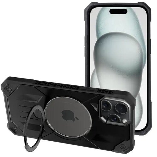 Armor Mag Cover maska kompatibilna s MagSafe za iPhone 15 Plus crna Cijene