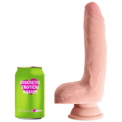 KING COCK PLUS dildo triple density with balls 9 Slike