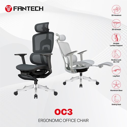 Fantech Stolica Office OC3 Ergonomska crna Cene